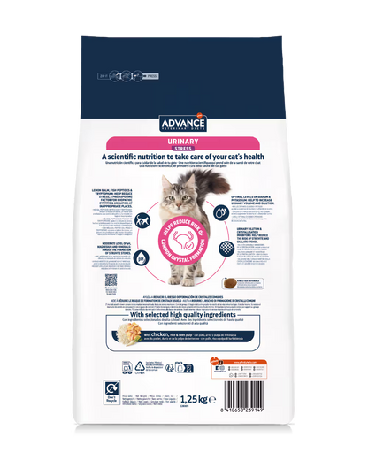 Advance Vet Gato Urinary Stress Pollo - Pienso seco para gato con problemas urinarios