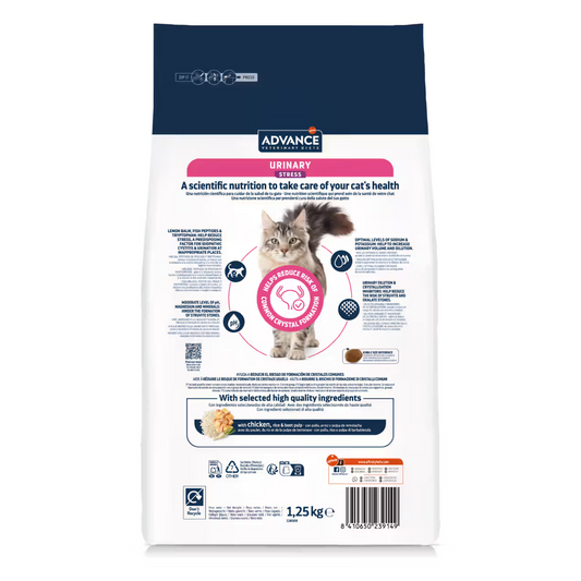 Advance Vet Cat Urinary Stress Chicken - Dry food for cats with urinary problems