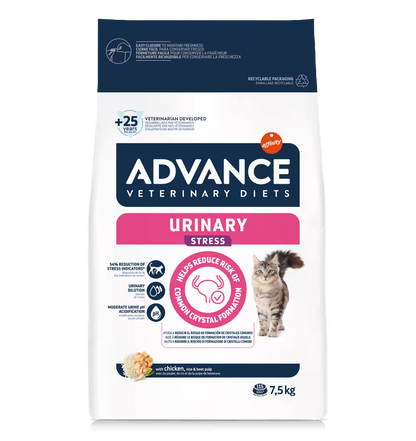 Advance Vet Gato Urinary Stress Pollo - Pienso seco para gato con problemas urinarios