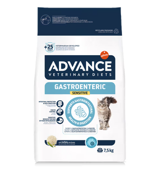 Advance Vet Gato Gastroenteric Sensitive Pavo - Pienso seco para gato con problemas gastrointestinales