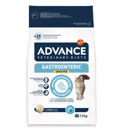 Advance Vet Gato Gastroenteric Sensitive Pavo - Pienso seco para gato con problemas gastrointestinales