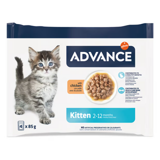 Alimento húmedo multipack Advance Cat Kitten sabor pollo Húmedo (sobres)