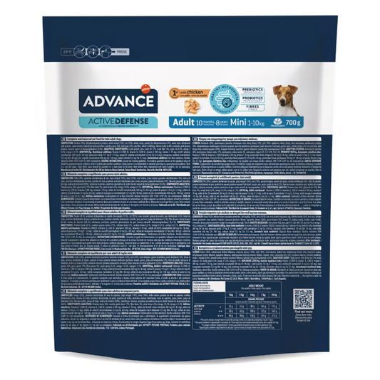 Advance Dog Mini Adult Chicken and Rice - Dry dog food