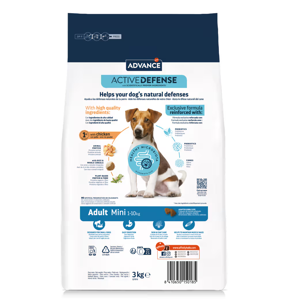 Advance Dog Mini Adult Chicken and Rice - Dry dog food