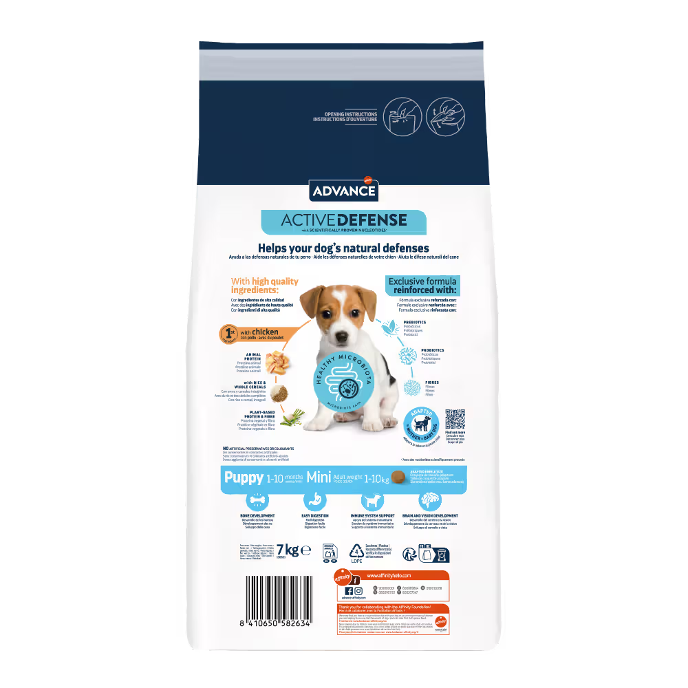 Advance Mini Puppy Dog Chicken and Rice - Dry dog food