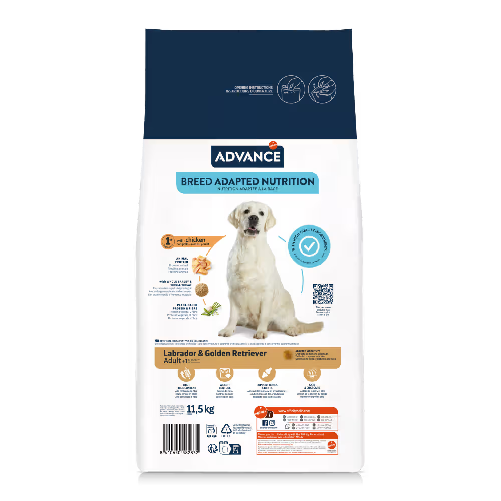 Advance Adult Dog Labrador & Golden Retriever Chicken and Rice - Dry dog food