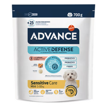 Advance Mini Sensitive Care Cão Salmão e Arroz - Ração seca para cão com pele e digestão sensíveis