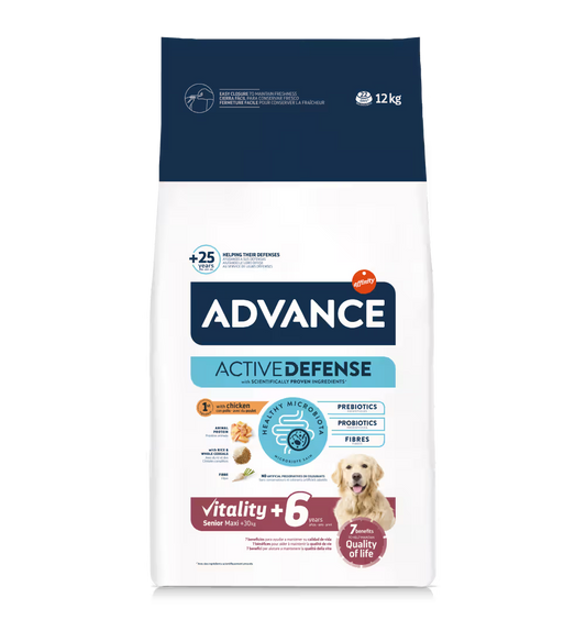 Advance Dog Maxi Senior +6 Chicken and Rice - Dry food for senior dogs