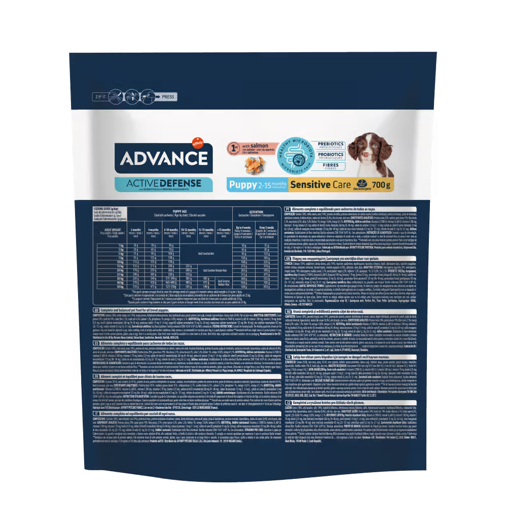 Advance Dog Puppy Sensitive Care - Hypoallergenic dry food for dogs