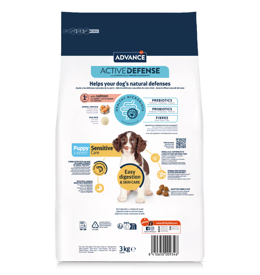 Advance Dog Puppy Sensitive Care - Hypoallergenic dry food for dogs