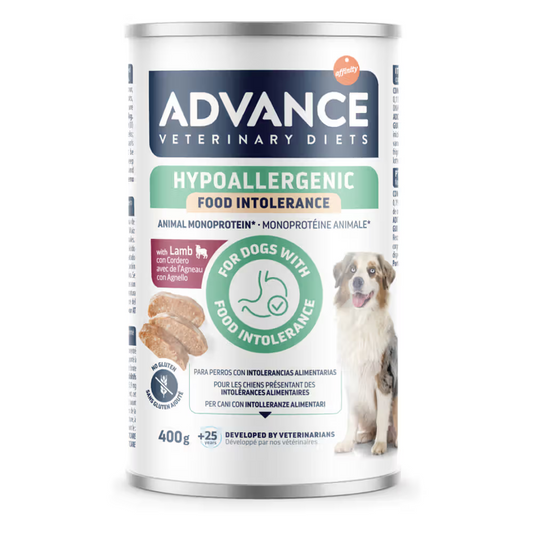 Alimentação Veterinária húmida para Cão Advance Vet Dog Hypoallergenic Lamb Wet (Lata)