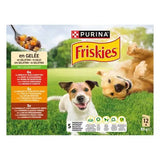 Friskies Adult Gelatina MPK Vaca/Frango/Borrego - Wet food for dogs with beef, chicken, and lamb