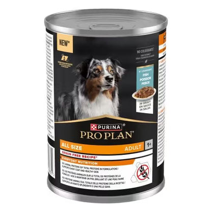 Pro Plan Cão Adulto Grain-Free Peixe - Ração húmida para cão
