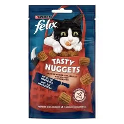 Felix Tasty Nuggets - Ração húmida para gato com vaca e borrego