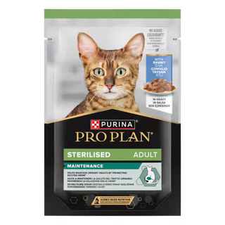 Pro Plan NUTRISAVOUR Sterilized Gato Adulto Conejo - Comida húmeda para gato esterilizado