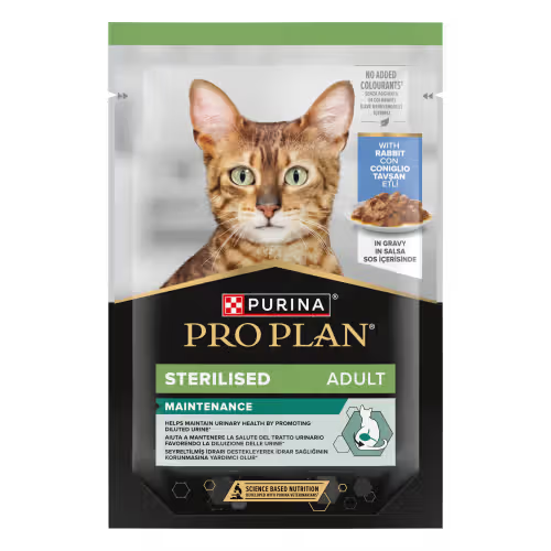Pro Plan NUTRISAVOUR Sterilized Gato Adulto Conejo - Comida húmeda para gato esterilizado