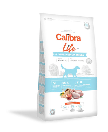 CALIBRA DOG LIFE JUNIOR MEDIUM BREED CHICKEN | 12KG