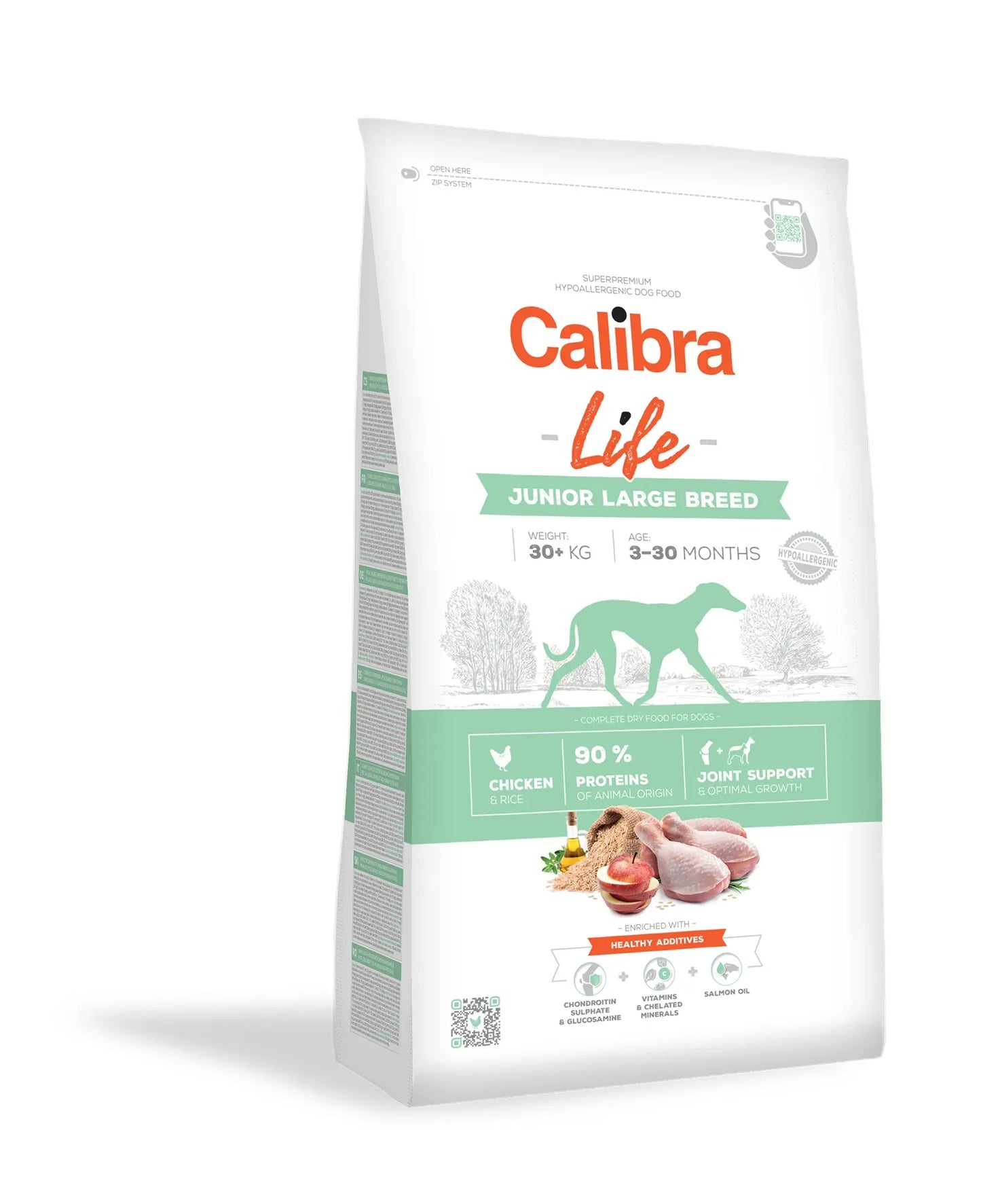 CALIBRA DOG LIFE JUNIOR RAZA GRANDE POLLO | 12KG