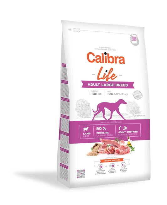 CALIBRA DOG LIFE ADULT LARGE BREED LAMB | 12KG