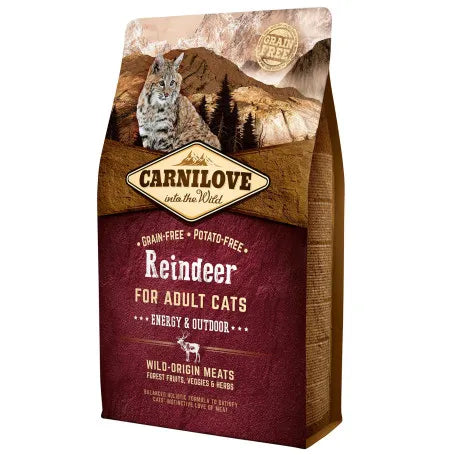CARNILOVE FELINE ADULT REINDEER ENERGY OUTDOOR | 6KG