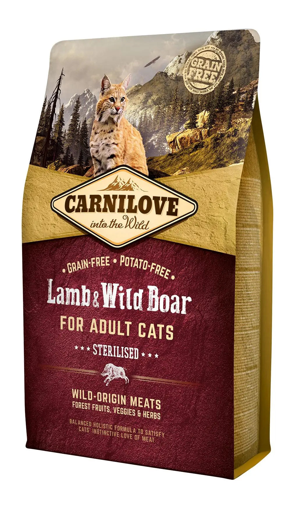 Carnilove Felino Adulto Esterilizado Borrego Javali | 2Kg