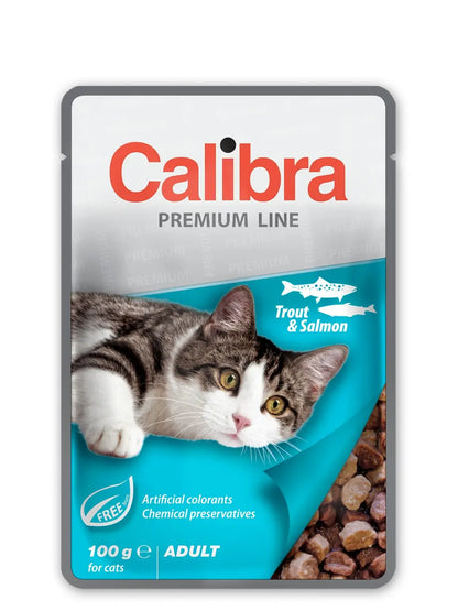 Calibra Adult Cat Pouch Trout Salmon
