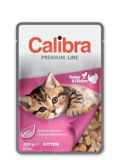 Calibra Cat Kitten Pouch Turkey Chicken