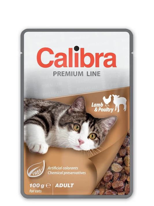 CALIBRA CAT POUCH ADULT LAMB CHICKEN BOX | 24 X 100GR