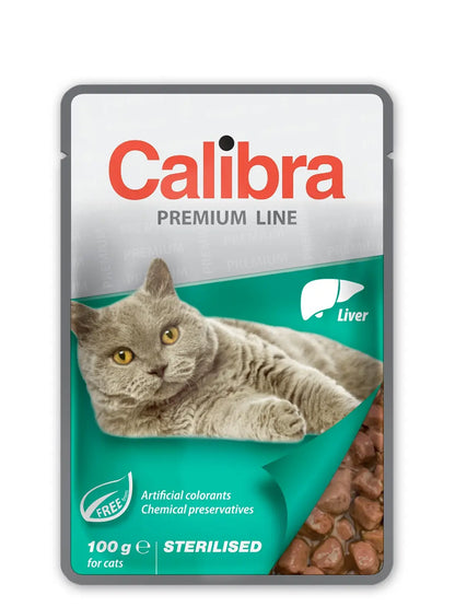 Calibra Sterilised Cat Pouch Liver