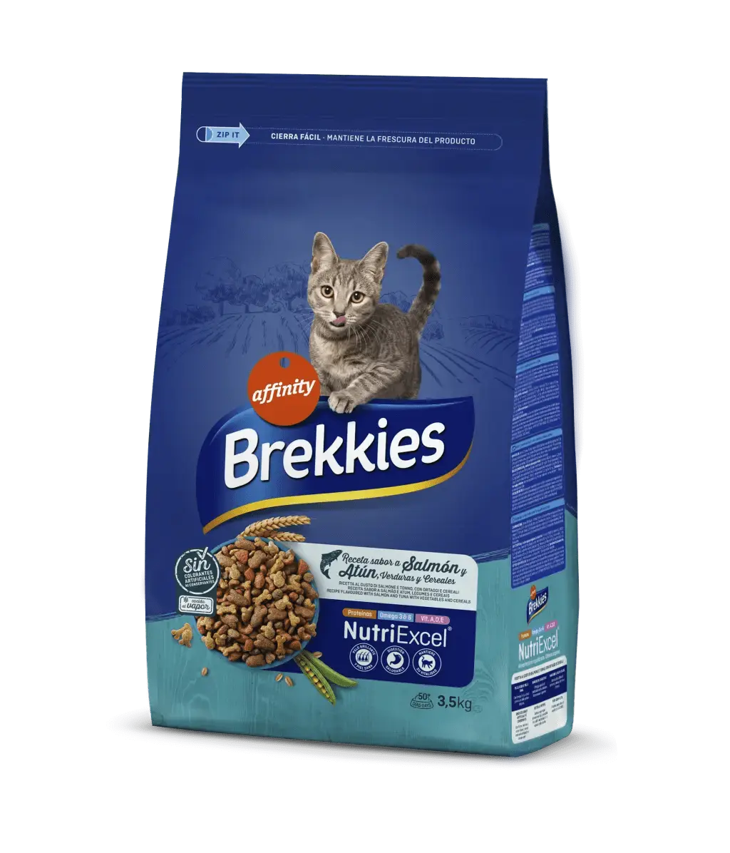 BREKKIES EXCEL FELINE ADULT SALMON RECIPE | 3.5KG