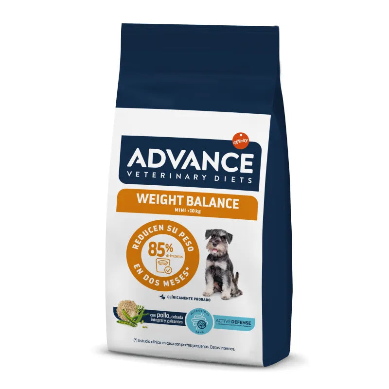Advance Veterinary Diets Weight Balance Mini - Ração seca para cão para controlo de peso