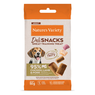 Natures Variety DELI SNACKS Perro Pollo y Cordero - Snack para perro