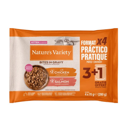 Natures Variety Gato Frango e Salmão - Ração húmida para gato