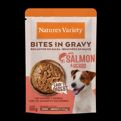 Natures Variety Wet Bites Mini Dog Salmon and Herbs - Wet dog food