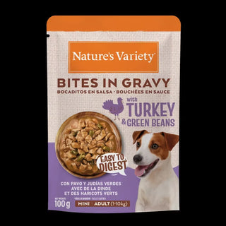 Natures Variety Wet Bites Mini Dog Turkey and Beans - Wet dog food
