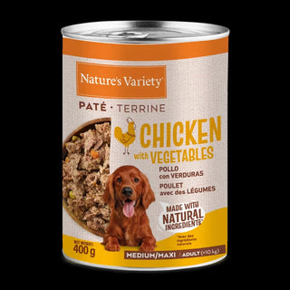 Natures Variety Paté Med/Maxi Cão Frango - Ração húmida para cão