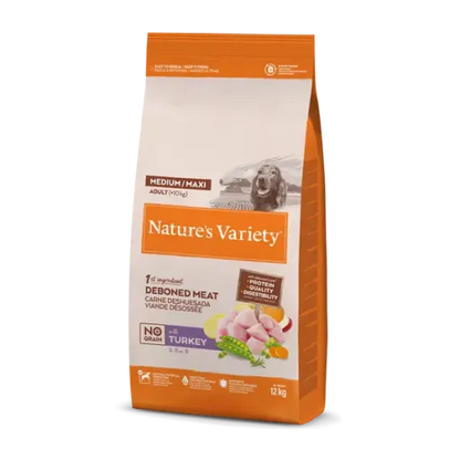 Natures Variety No Grain Med/Max Cão Adulto Peru Grain-Free - Ração seca para cão