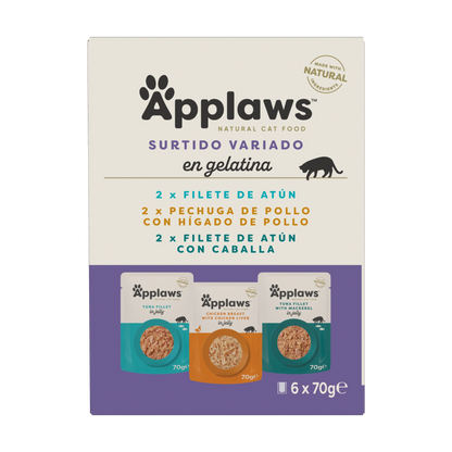 Applaws Gato Atún y Pollo en Gelatina - Comida húmeda para gatos