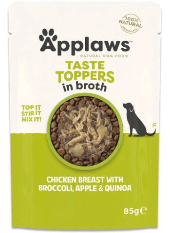 Applaws Topper Cão Frango, Brócolos e Quinoa - Ração húmida para cão
