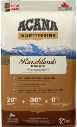 Ração para Cão Acana Highest Protein Dog Ranchlands | 6 kg
