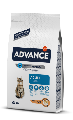 Ração para Gatos Advance Cat Adult | Chicken & Rice | 3 kg