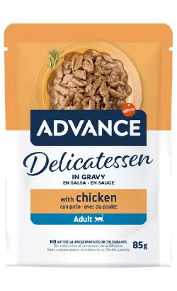 Advance Delicatessen Gato Adulto en Salsa con Pollo - Comida húmeda para gatos