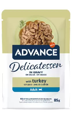 Advance Delicatessen Gato Adulto en Salsa con Pavo - Comida húmeda para gato