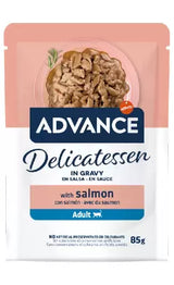Advance Cat Delicatessen em Molho com Salmão
