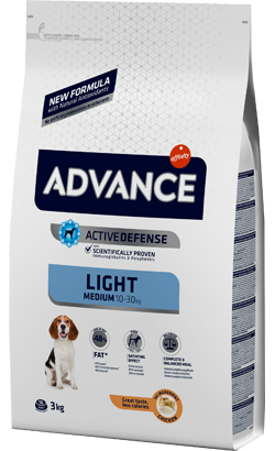 Ração para Cão Advance Dog Medium Light Chicken & Rice | 3 kg