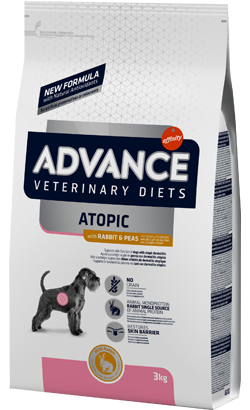 Ração Veterinária para Cão Advance Vet Dog Medium-Maxi Atopic with Rabbit & Peas | 3 kg
