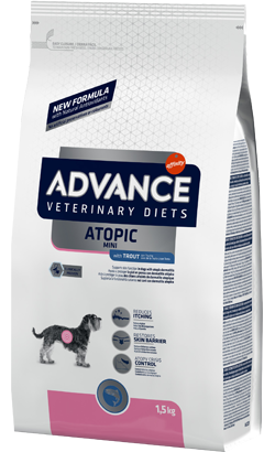 Ração Veterinária para Cão Advance Vet Dog Mini Atopic with Trout | 1,5 kg