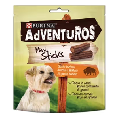 Adventuros Mini Sticks Buffalo Flavour Dog Biscuits