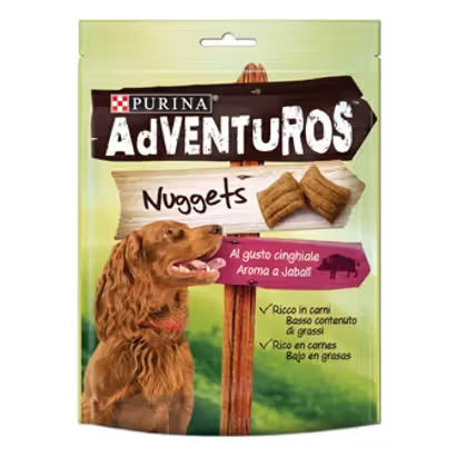Galletas para perros Adventuros Nuggets sabor jabalí