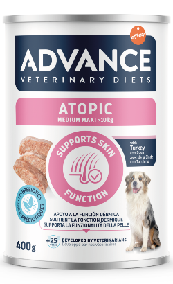 Alimentação Veterinária húmida para Cão Advance Vet Dog Atopic | Wet (Lata) | 400 g